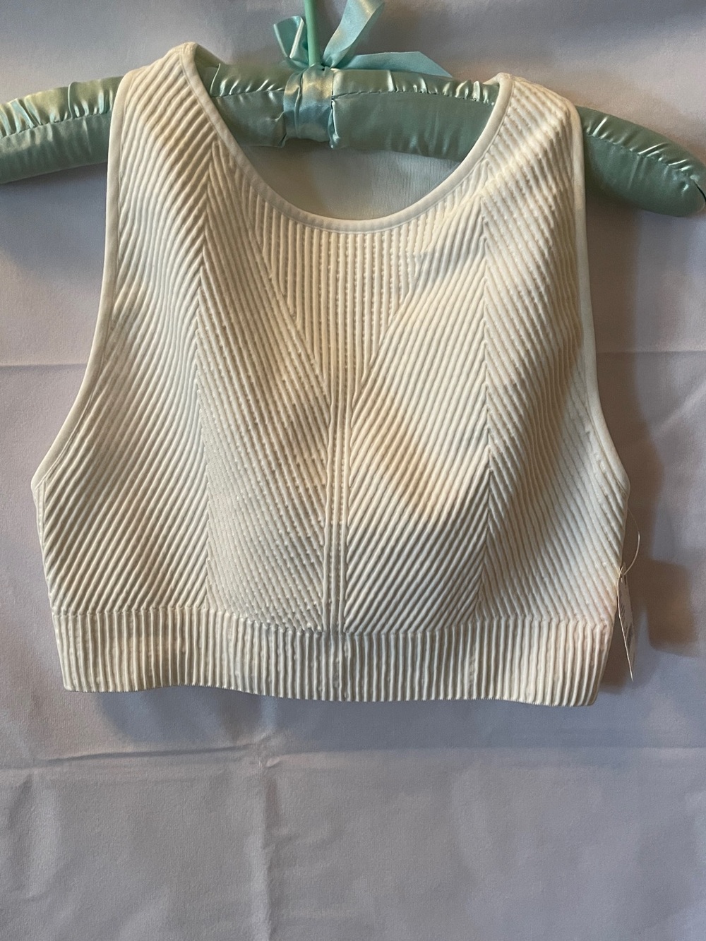 FP Movement by Free People Ribbed Cropped Tank Top - White